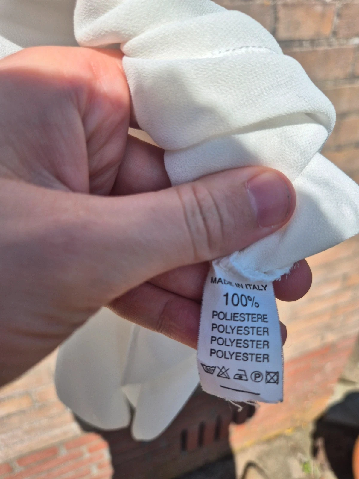Witte top met ritsdetail en gekruiste bandjes – maat XL – photo 5